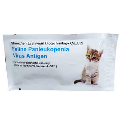 GMP Feline Panleukopenia Virus Antigen ชุดทดสอบอย่างรวดเร็วสำหรับสัตว์เลี้ยง 10Tests/Kit FPV